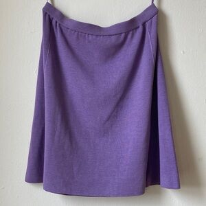 Eileen Fisher Silk Jersey A-Line Skirt Lavender Size L